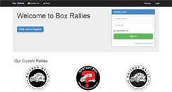 Desktop Screenshot of boxrallies.com